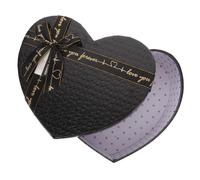 Yardwe Boîte Cadeau Forme Cœur Taille L Élégante avec Couvercle pour Chocolats et Fleurs Coffret Romantique pour Saint-valentin Anniversaires et Occasions Spéciales