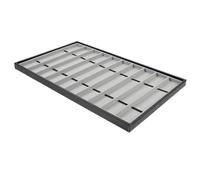 Yardwe Boîte de Rangement Montres Slots Organisateur Protecteur avec Intérieur Velours et Bordure Cuir Noir Présentoir Élégant pour et Usage Personnel