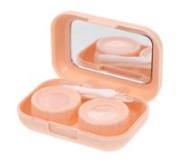 Yardwe Boîte de Rangement pour Lentilles de Contact pour Femmes Étui de Stockage Étanche avec Miroir Pratique et Portable Protection Hygiénique pour Lentilles Souples et Rigides Couleur