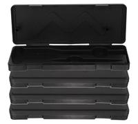 Yardwe Boîte de Rangement pour Pied à Coulisse Noir en Plastique 4 Pièces