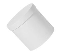 Yardwe Boîte Présent Ronde en Carton Blanc, Jardinière Cylindrique à Fleurs Vide, Emballage pour Bouquets et Décorations d'Anniversaires et Mariages