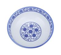 Yardwe Bol en Céramique Bleu de Style Chinois pour Restaurant et Buffet, Bol à Soupe Délicat, 1pc, pour Nouilles et Céréales