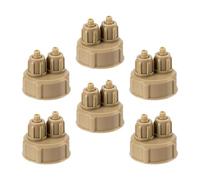Yardwe Bouchons en Plastique Abs Faciles à Utiliser et Installer à Vis Rapide Lot de 6 pour Générateur de Co2 DIY pour Bouteilles de Boisson Installation Co2 Aquarium