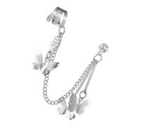 Yardwe Boucle Oreille Femme Argentée avec Pompon Bijou Oreille Simple Accessoire Polyvalent pour Décoration et Occasions Spéciales