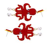 Yardwe Boucles D’Oreilles Pendantes en Perles Forme Pieuvre Thème Océan 1 Paire Bijoux Créateurs pour Fêtes et Usage Quotidien Accessoire Animalier et Élégant