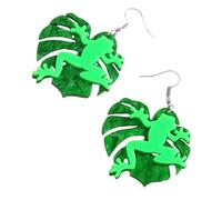 Yardwe Boucles Oreilles Femme Pendantes et Grenouille Originales Légères Bijoux Drôles pour Femmes et Filles