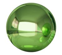 Yardwe Boule De Contemplation en Métal Inoxydable 150 Mm Gemme Verte Miroir Poli pour Décoration De Jardin Extérieur Reflet Coloré Globe Décoratif Solide