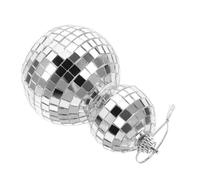 Yardwe Boule Disco Facettes Miroir à Suspendre avec Lanière Décoration Fête Années Légère et Résistante pour Maison Hôtel et Soirée