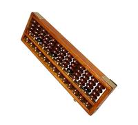 Yardwe Boulier Chinois Bois Colonnes Abacus Pratique pour Calcul Mental Outil Éducatif pour Garçon Fille et Adultes Perles Stables pour Apprentissage Maison