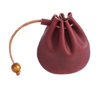 Yardwe Bourse Vintage en Cuir, Mini Pochette de Rangement Portable | Léger et Facile à Emporter, Usage Business ou Sortie, Design Simple et Minimaliste