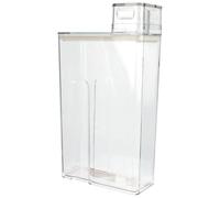 Yardwe Bouteille de Lessive Rechargeable Transparente 2l Conteneur à Poudre Grosse Capacité Rangement Pratique Sous-flacon pour Maison et Buanderie