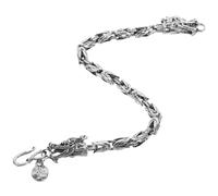Yardwe Bracelet Dragon Vintage Alliage Robuste Style Punk Gothique Hip-hop Accessoire Masculin pour Poignet Rétro pour Nouvel An Chinois Décoration Unique