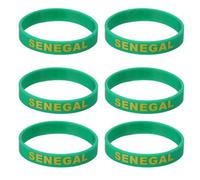 Yardwe Bracelet Drapeau du Pays 6 Pièces en Silicone | Confortable à Porter, pour Jeux et Rencontres, Style National, Matière Souple, Usage Simple