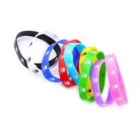 Yardwe Bracelet en Silicone Style Unique Tête de Mort, 30 Pièces | Réutilisable, Silicone Souple, Design Skull Head, Présent pour Personnes, Usage Sport et Vélo Couleur Aléatoire