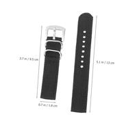 Yardwe Bracelet Montre Homme Toile Imperméable Sangle de Remplacement Élégante Confortable et Facile à Changer Compatible avec Montres Classiques et Sportives