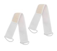 Yardwe Bracelets exfoliants pour le bain 2pcs en masse végétale avec deux cordons, adaptés pour un nettoyage profond corps