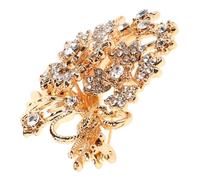 Yardwe Broche Arbre à Argenté En Cristaux Et Perles Cristal Dorée, Accessoire Élégant Femmes, Épingle Sécurisée, Bijou Symbolique Fortune, Décoration Vêtements Cérémonie Sophistiquée