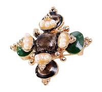 Yardwe Broche Décorative Croix Pour Vêtements Broche Pour Femme Épingle Avec Perles