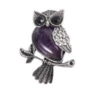 Yardwe Broche Forme De Hibou Bijoux Broche Cristal Épingle De Poitrine Pour Manteau Pince à Foulard Mariage
