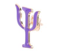 Yardwe Broche Psychologie Psi en Alliage de Zinc pour Chapeaux | Style Minimaliste pour Étudiants et Conseillers, Légère et Résistante, Usage Professionnel ou Bureau, Teinte Pourpre