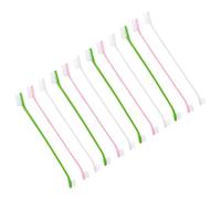 Yardwe Brosse à Dents pour Soins Buccaux Complets et Nettoyage des Dents pour Chiens et Chiots Double Tête en Pp, 12 Pièces, Brosse Douce