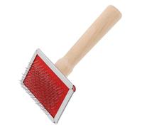 Yardwe Brosse Démêlante pour Chiens Chats Manche Bois Outil Toilettage Élimination Poils Morts Carde Nœud Longs Chien Chat Animal De Compagnie Professionnel