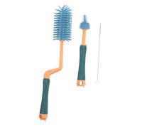 Yardwe Brosse Multi-fonction pour Biberon et Paille Silicone Alimentaire Set Portable avec Goupillon Souple Nettoyage pour Bouteilles Tétines et Accessoires Ménagers