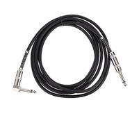 Yardwe Câble de Guitare Électrique Angle Droit Câble Instrument Professionnel avec Protection Bruit et Connecteurs Durables pour Guitare Clavier et Amplificateur