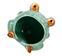 Yardwe Cachette en Céramique pour Hamster par Animal Bed Nid Rafraîchissant en Forme De Grenouille pour Cochon Dinde