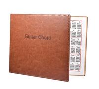 Yardwe Cahier de Chansons pour Guitare Accessoire de Prise de Notes Carnet Pratique pour Musiciens pour Guitare Folk Classique et Électrique Marron