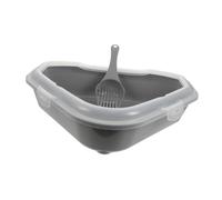 Yardwe Caisse à Litière Chat Semi-fermée Design Antisplash Idéale pour Éviter Les Éclaboussures Et Faciliter Le Nettoyage