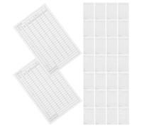 Yardwe Carnet de Score de Golf Portable 35 Pièces en Papier Couché Blanc Étanche, pour Compétitions en Club et Parties de Loisirs