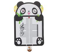 Yardwe Carte de Notes de Musique : Tableau de Notation Musicale pour Enfants débutants - Carte Rythmique Panda de Dessin animé pour l'apprentissage de la théorie Musicale, la Pratique du Piano
