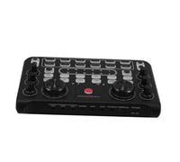 Yardwe Carte Portable Compact pour Streaming et Gaming Mixeur Audio Polyvalent pour PC et Téléphone Interface Sonore Multifonctionnelle et Facile Utilisation