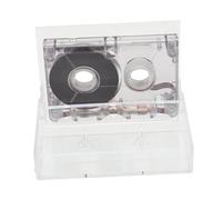 Yardwe Cassette Audio Vierge 60 Format Mini pour Enregistrement Personnalisé DIY, Cassette Compacte Transparente, Accessoire Créatif pour Messages Vocaux, Fêtes Et Anniversaires