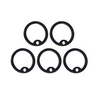 Yardwe Cercle du silence des chiens, plaque d'identification, 12pcs silicone rond noir, protection des bords, ajustement serré, pour supplies pet