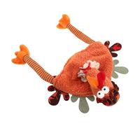 Yardwe Chapeau à Tête de Dinde en Peluche Confortable et Réutilisable pour Fêtes de Thanksgiving et Événements Scolaires, Design Amusant et Unique pour Adultes