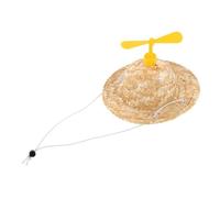 Yardwe Chapeau pour Animaux Ajustable Paille avec Design de Libellule Chapeau de Soleil pour Chiens et Accessoire de Fête pour Petits Animaux Protection UV et Motifs Cartoon