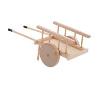 Yardwe Chariot Miniature Vintage avec Paille Accessoires pour Maison de Poupée Modèle de Décoration de Scène DIY pour Ferme et Jardin Jouets Miniatures