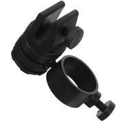Yardwe Clip pour Lampe Torche de Casque de Sécurité en Abs Noir, Installation Facile, Usage Solide, Diamètre Trou 21-28mm, pour Inspection et Maintenance