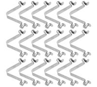 Yardwe Clips à Ressort V pour Tubes de Pagaie de Kayak, Fixation Double Tête Creuse 8 Mm, Bouton Poussoir Interne Télescopique, 40 Pièces, Accessoires pour Kayak et Voile, Verrouillage