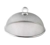 Yardwe Cloche Alimentaire en INOX 35cm Écran Anti-Mouches Couvercle Réutilisable pour Pique- Et Barbecue Protection Alimentaire Extérieure 1 Pièce