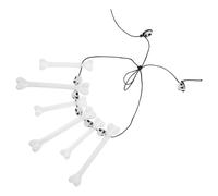 Yardwe Collier D'os D'halloween Unique et Créatif Léger en Plastique Accessoire de Déguisement pour Festivals et Plans de Relations Publiques