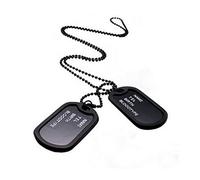 Yardwe Collier Étiquette Identification Personnalisée pour Chaînes Silencieuses Médaille Tags Identification pour Animaux Accessoires pour Colliers