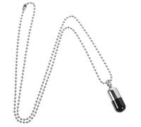 Yardwe Collier Pendentif Capsule Ouvrable Acier Inoxydable Léger et Unique pour Femmes Porte-pilules Personnalisé et Élégant