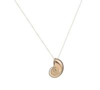 Yardwe Collier Pendentif Doré Cuivre Petit Escargot de Mer Délicat Accessoire de Plage pour Femme Résistant et Confortable Toucher