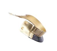 Yardwe Collier Ras Du Cou Africain Élégant et Confortable Accessoire Ethnique Chic pour Femmes Or Noir Cadeau Mode