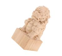 Yardwe Colonne De Pont Décorative Modèle Rétro De Lion Sculpté Embellissement pour Jardin Extérieur Élément De Décoration pour Maison