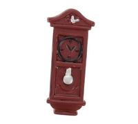 Yardwe Corloge Murale Micro Paysage Minuscules Trucs Articles Miniatures Mobilier Miniature Horloge Murale Miniature Maison De Poupée Horloge Miniature Petits Meubles Résine Brown