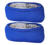 Yardwe Coussinet Antidérapant pour Béquilles en Coton et Éponge, Rembourrage Confortable pour Aisselles, Lot de 2 Pièces Bleu, Protection Pratique pour Utilisateurs Seniors, Accessoire